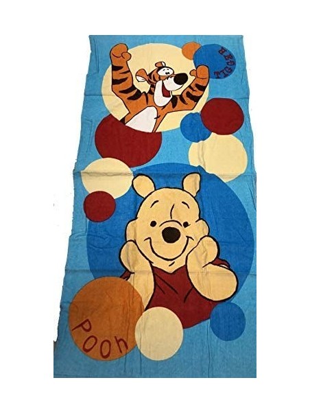 Telo Mare Winnie The Pooh in Spugna di Puro Cotone