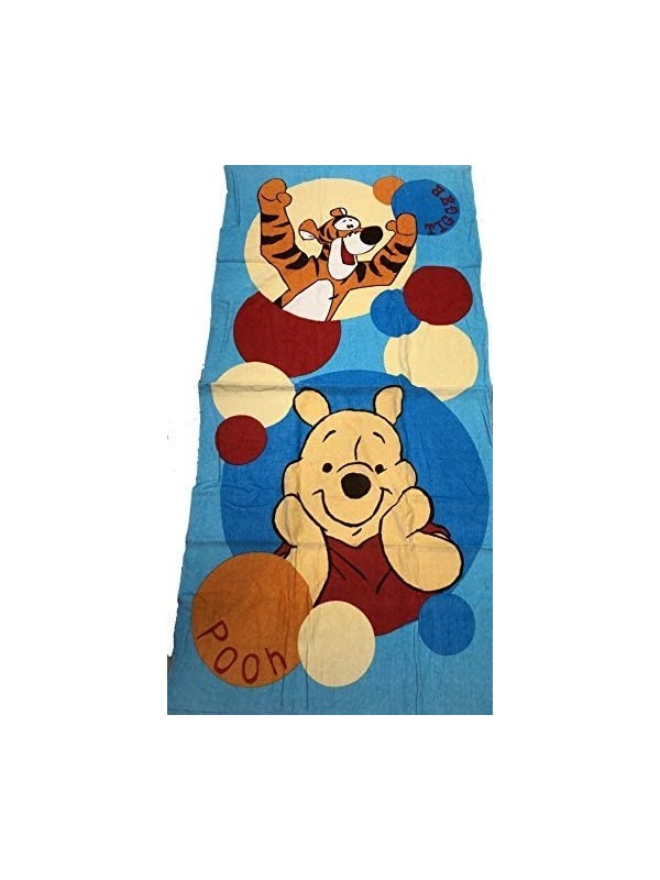 Telo Mare Winnie The Pooh in Spugna di Puro Cotone