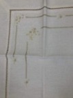 BLANCO RAYA Lenzuolo con FEDERE Ricamo A Mano Puro Lino