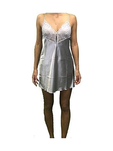 ANDRA Camicia Spallina in Raso con Pizzo Art. 8425