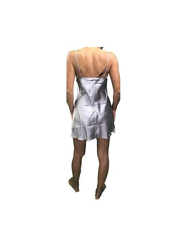 ANDRA Camicia Spallina in Raso con Pizzo Art. 8425