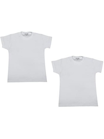 Liabel 2 t-Shirt Bimbo/Ragazzo Mezza Manica Puro Cotone Art. 03828/D25R Bianco