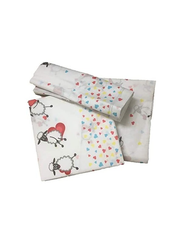 Completo lenzuola baby PECORELLE