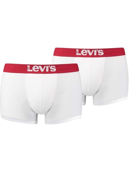Levi's Levis Men Solid Basic Trunk 2p Boxer a Pantaloncino (Pacco da 2) Uomo