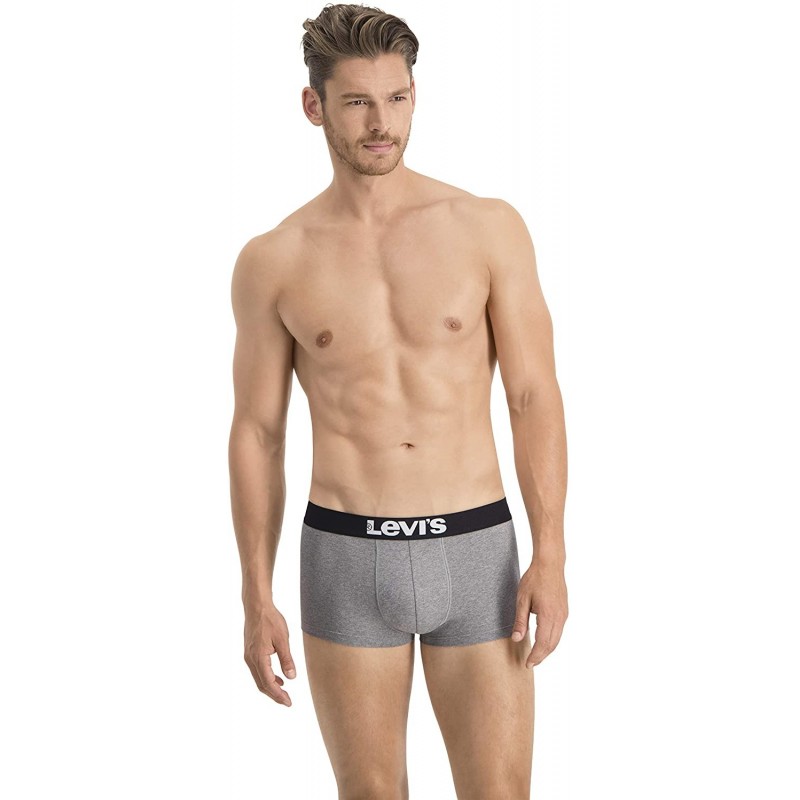 Levi's Levis Men Solid Basic Trunk 2p Boxer a Pantaloncino (Pacco da 2) Uomo