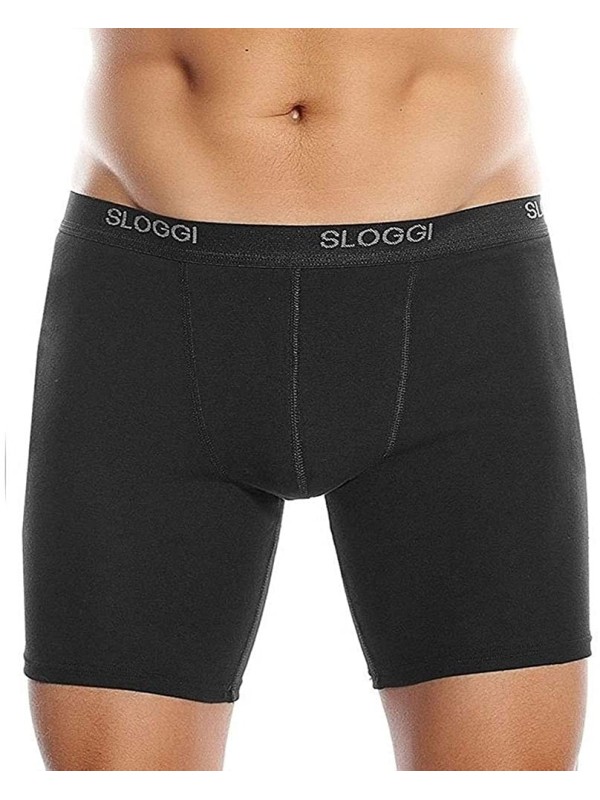SLOGGI mod SHORT LONG nero uomo 96% cotone 4% lycra