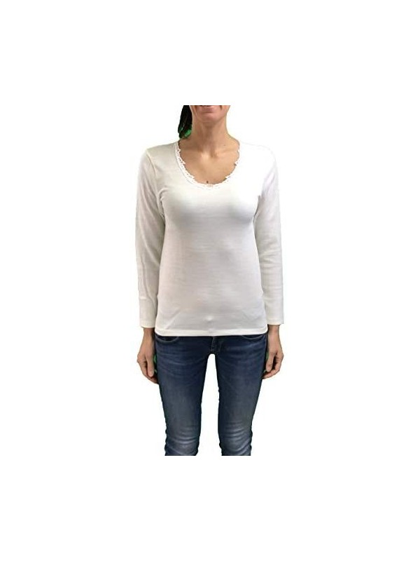 Liabel Maglia Manica Lunga Donna Lana E Cotone Art.05421G2036