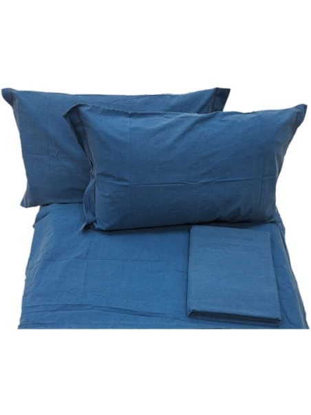 Caleffi Jeans Completo Copripiumino, Cotone, Blu, Singolo