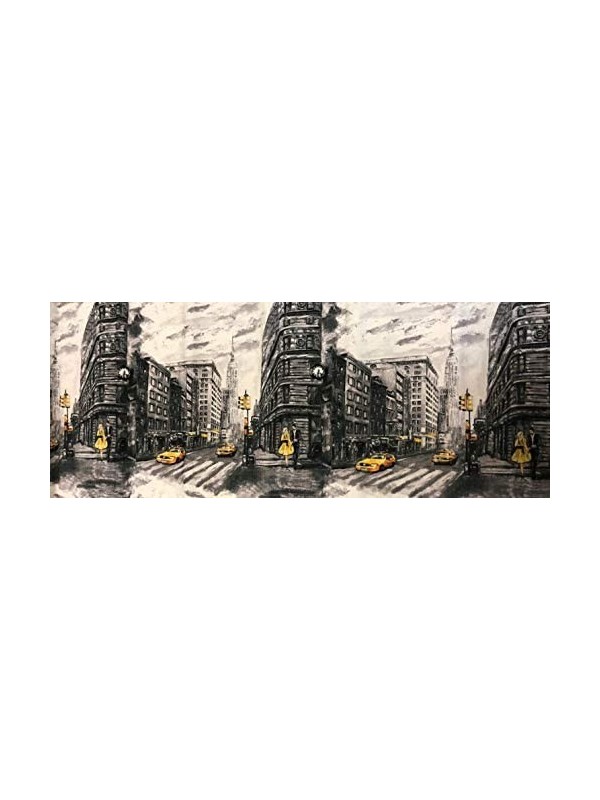 Suardi Tappeto con Antiscivolo Stampa Digitale Made in Italy (58 x 140 cm)