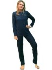 Linclalor Pigiama Donna Modal Art. 03443 con Inserto Pizzo
