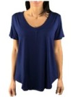 Maglia Manica Corta Scollo A V in Viscosa Art. Revolution 70121I