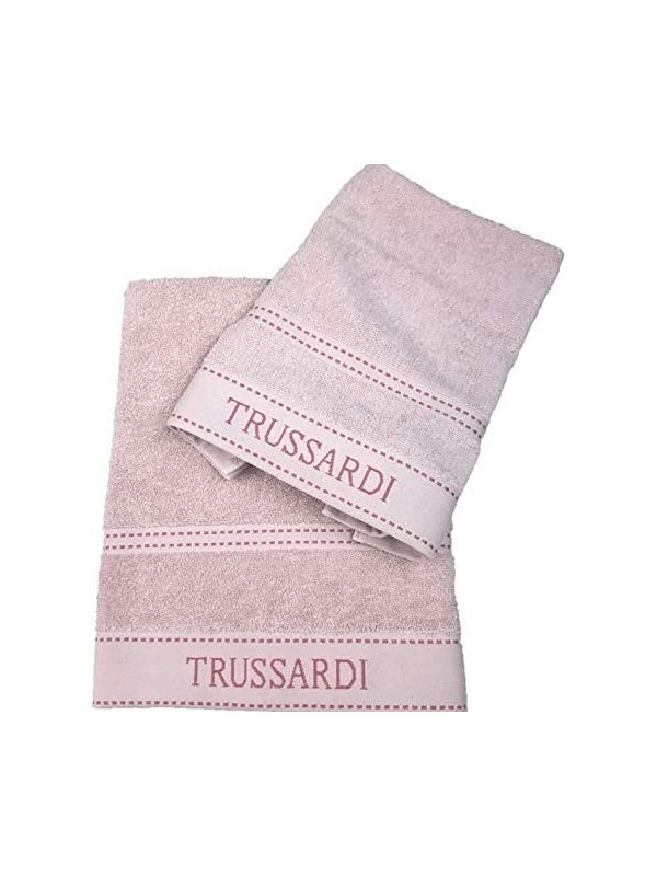 Trussardi Coppia Spugna Set 1+1 Viso e ospite