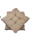 TEXGAL 2 Cuscini Sedia Colori Vari con Lacci Made in Italy (Beige)