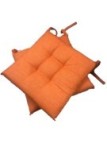 TEXGAL 2 Cuscini Sedia Colori Vari con Lacci Made in Italy (Beige)