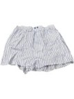 Boxer in Tela Batista di Puro Cotone con Bottone Davanti a Righe Made in Italy