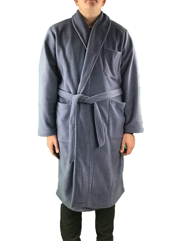 Vestaglia Uomo C/Scialle in Pile Pesante Made in Italy