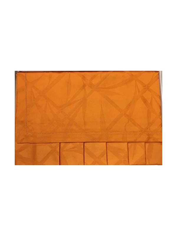 TAG HOUSE Tovaglia Rettangolare 170 x 270 cm con 12 tovaglioli in fiandra jacqard Made in Italy
