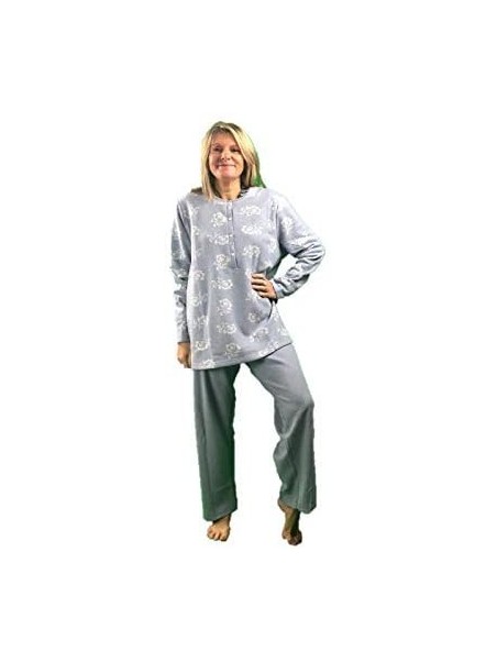Linclalor Pigiama Donna Cotone Felpato Art. 77799