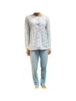 Pigiama donna aperto davanti puro cotone artr. 74041