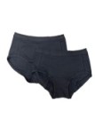 RAGNO 2 Slip Midi Effetto Invisibile in Cotone Colore Bianco TG 3