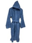 Accappatoio unisex in spugna di puro cotone