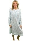 Linclalor Camicia da notte in puro cotone manica lunga art. 74169