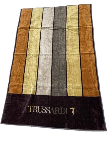 Trussardi telo spugna di puro cotone art. skyscrapers