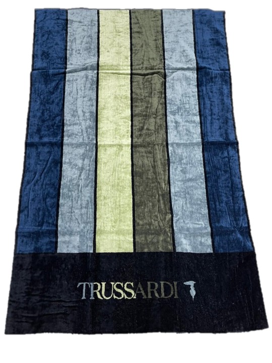 Trussardi telo spugna di puro cotone art. skyscrapers