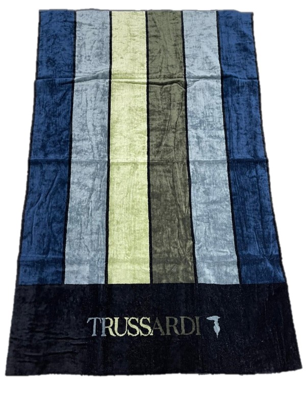 Trussardi telo spugna di puro cotone art. skyscrapers