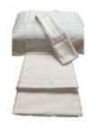 Zambaiti Completo lenzuola matrimoniali in raso di puro cotone Made in Italy art. raso