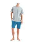 Ragno Pigiama uomo in puro cotone manica corta art. U333NE