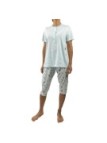 Linclalor Pigiama donna puro cotone manica corta art. 74089