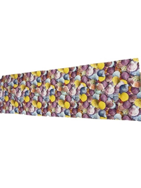 Suardi Tappeto con antiscivolo stampa digitale made in Italy art. conchiglie