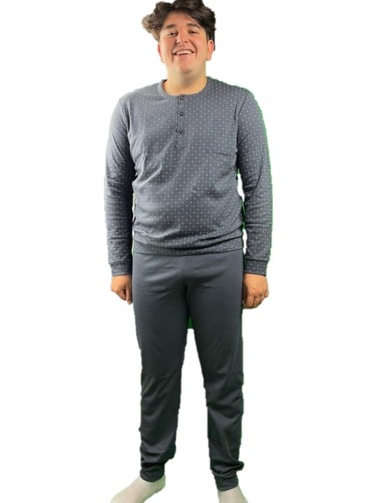 Linclalor Pigiama uomo in cotone termico art. 92654