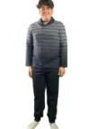 Linclalor pigiama uomo in cotone felpatom art. 77670