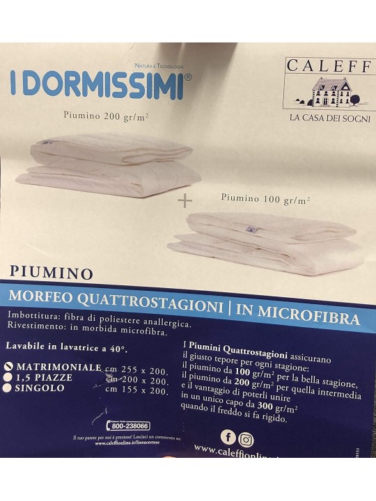 Caleffi Piumino Morfeo 4 stagioni