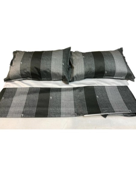 Trussardi Completo copripiumino matrimoniale in raso di puro cotone made in Italy art. New Tweed