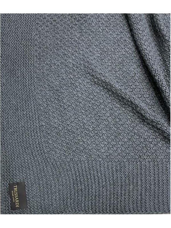 Trussardi Plaid lavorato punto maglia made in italy art. New tweed