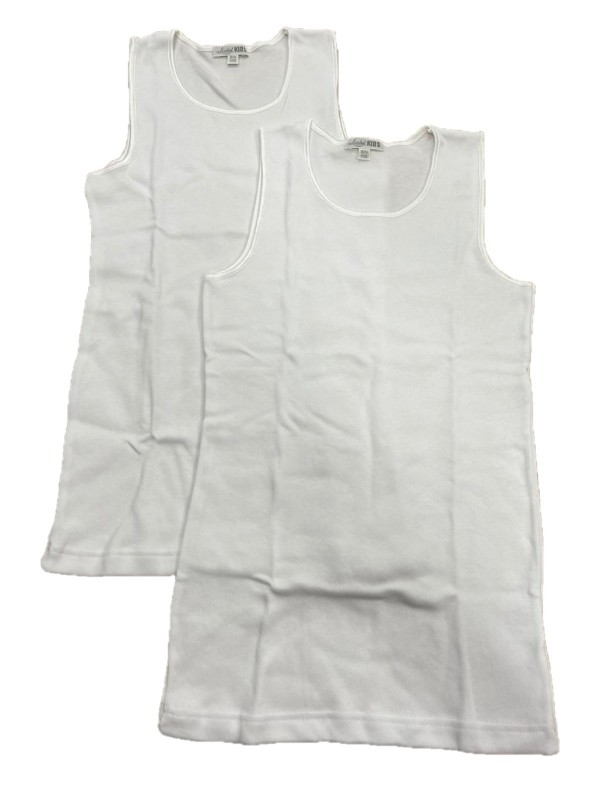 Liabel 2 canottiere bimba in cotone felpato art. 2828/16
