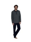 Linclalor Pigiama uomo a polo in cotone termico art. 77652