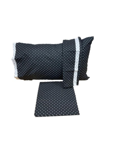 Cassera Parure copripiumino reversibile in percalle di puro cotone made in Italy art. 7101