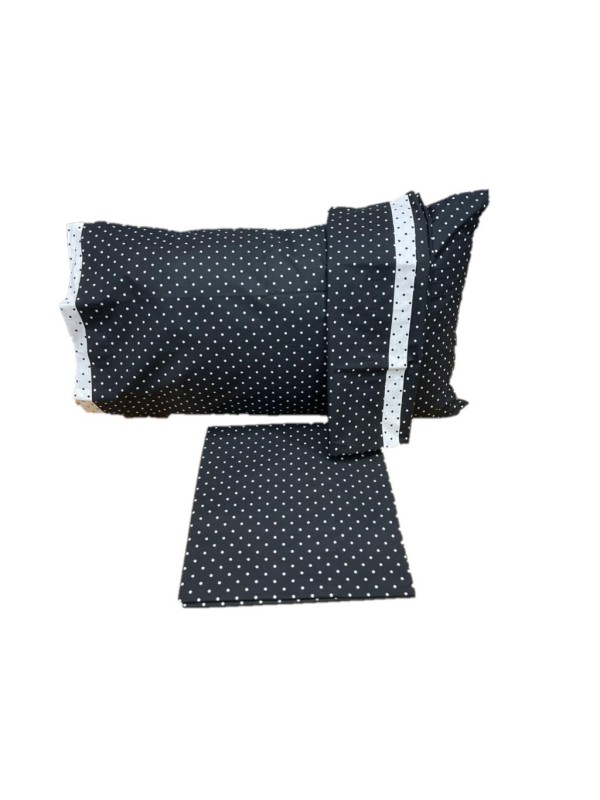 Cassera Parure copripiumino reversibile in percalle di puro cotone made in Italy art. 7101