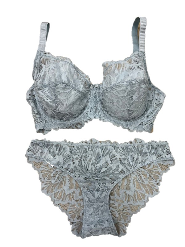 Lormar Completo reggiseno con ferretto coppa C + slip art. COU2085