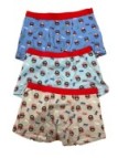 Cotonella 3 Boxer bimbo in cotone elasticizzato fantasia scimmiette art. AB301e