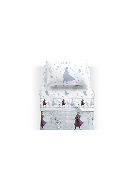 Caleffi Completo lenzuola in puro cotone art. Anna e Elsa