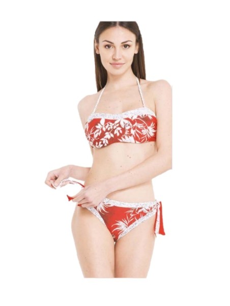 DAVID Bikini a fascia con ferretto e coppe sfoderabili slip medio art. DA22-030