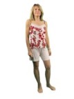Lorma Pigiama donna in viscosa elasticizzata senza maniche papaveri art. PAP0724