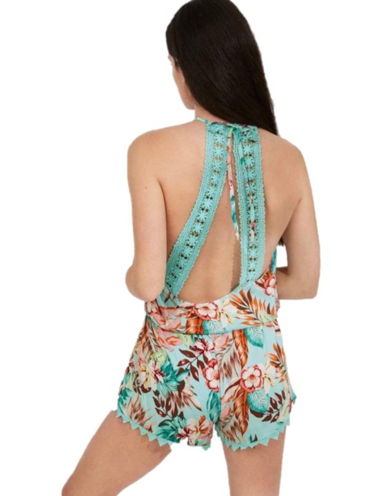 Ysabel Mora Tutina mare in 100% viscosa con inserti all'uncinetto art. 85740