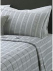 Trussardi Completo lenzuola matrimoniali in percalle di puro cotone pettinato, made in Italy Stripes