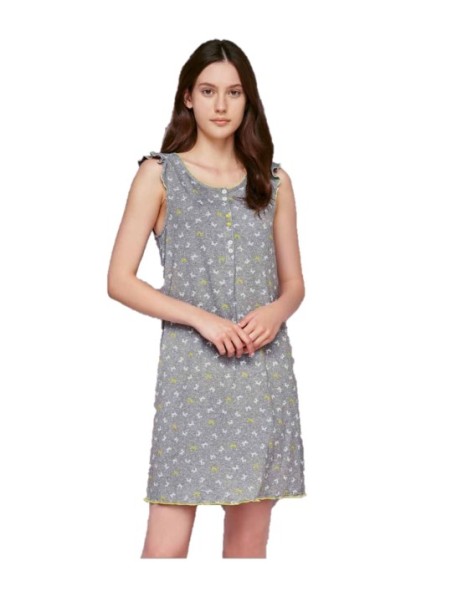 Bisbigli Camicia da notte in viscosa elasticizzata senza manica art. 02659